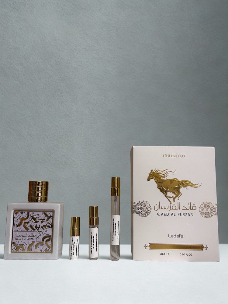 Lattafa Perfume Decant Samples | Try Luxury Scents | $6.60+ Lattafa Qaed Al Fursan
